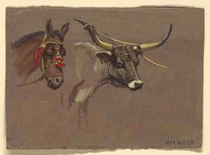 Rysunek, Studia z Włoch, 1872-73 autorstwa Samuel Colman
