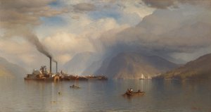 Król burzy nad rzeką Hudson, 1866.