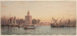 Port w Sewilli autorstwa Samuel Colman