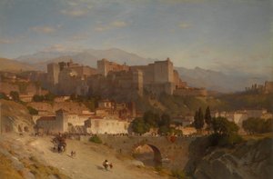 Wzgórze Alhambra, Granada, 1865.