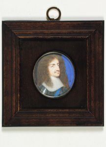 Karol II (akwarela na welinie) autorstwa Samuel Cooper