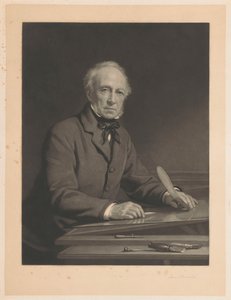 Portret Samuela Cousinsa pracującego nad odbitką autorstwa Samuel Cousins (signed by artist)