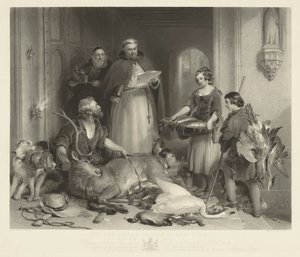 Opactwo Bolton w dawnych czasach. autorstwa Samuel Cousins