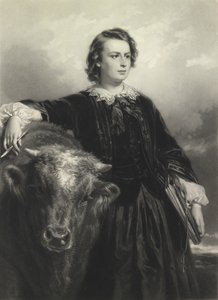 Rosa Bonheur w wieku trzydziestu czterech lat (mezzotinta)