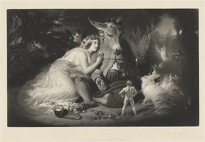 sen nocy letniej autorstwa Samuel Cousins after Sir Edwin Landseer