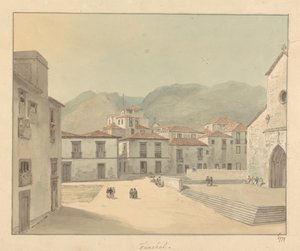 Funchal, Madera: plac z kościołem autorstwa Samuel Davis