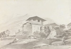 W pobliżu Tassisudon [Tashicho Dzong] autorstwa Samuel Davis
