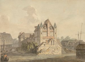 Koniec zrujnowanego mostu w Rouen autorstwa Samuel Davis