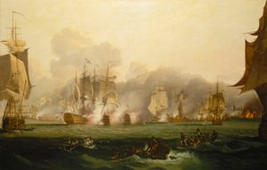 Bitwa pod Trafalgarem, 21 października 1805, początek XIX wieku (olej na płótnie)