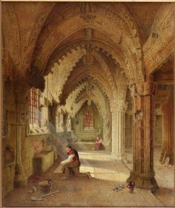 Kaplica Rosslyn, ok.1852 autorstwa Samuel Dukinfield Swarbreck
