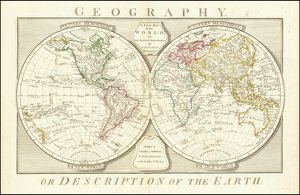 Mapa świata z 1794 roku autorstwa Samuela Dunna autorstwa Samuel Dunn