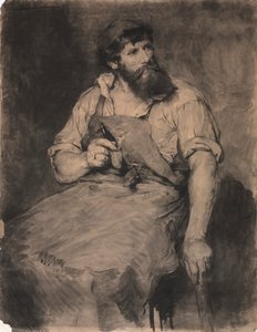 Smithy, studium dla The Judgement, c.1883. autorstwa Samuel H. Crone