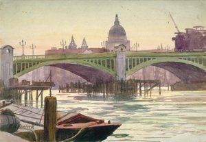 Most Southwark, Londyn, 1930 autorstwa Samuel Harry Hancock