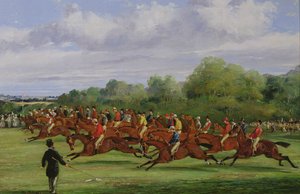 Początek Derby 1862, 1862 (patrz 451913 dla pary) autorstwa Samuel Henry Alken