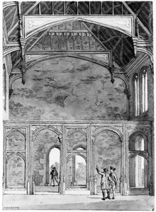 South West End of Great Hall w Eltham, 1779