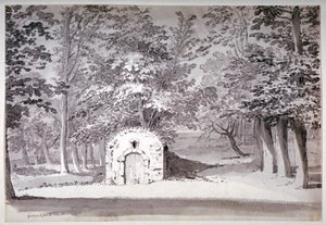 Lodowisko lub kanał w Greenwich Park, Londyn, 1772