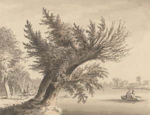 Nad Tamizą w Barnes autorstwa Samuel Hieronymus Grimm