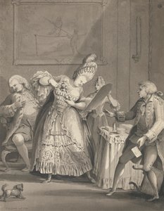 Angielska dama w Paryżu autorstwa Samuel Hieronymus Grimm