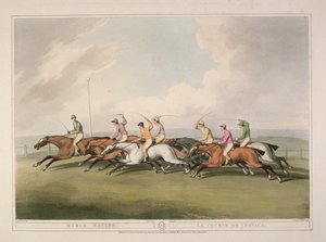 Wyścigi konne z kolekcji brytyjskich rycin sportowych Orme, 1807 r.
