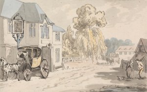 Jeźdźcy przed karczmą autorstwa Samuel Howitt