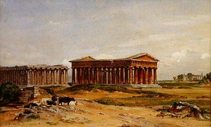 Ruiny w Paestum autorstwa Samuel James Ainsley