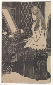 Kobieta przy toaletce autorstwa Samuel Jessurun de Mesquita (signed by artist)