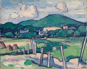 Krajobraz, ok. 1891-1935 (olej na desce) autorstwa Samuel John Peploe