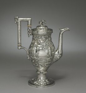 Neorokokowy dzbanek do kawy, ok.1840 autorstwa Samuel Kirk