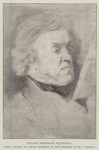 William Makepeace Thackeray autorstwa Samuel Lawrence
