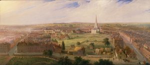 Birmingham z kopuły kościoła św. Filipa, 1821 r