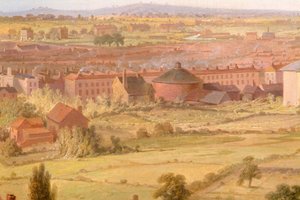 Birmingham z kopuły kościoła św. Filipa w 1821 roku.