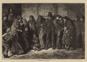 Bezdomni i głodni autorstwa Samuel Luke Fildes