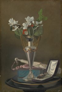 Martwa natura z wentylatorem i zawieszką autorstwa Samuel Marsden Brookes