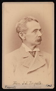Portret Johna Jamesa Ingallsa 1833-1900, w latach 1876-1880.