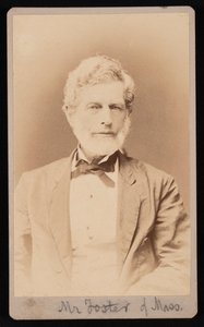 Portret pana Fostera z Massachusetts, w latach 1876-1880. autorstwa Samuel Montague Fassett