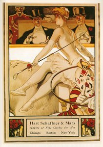 Samuel Nelson Abbott: Hart and Marx, producenci odzieży męskiej. USA ... (litografia) autorstwa Samuel Nelsol Abbott