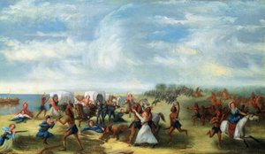 Masakra w Fort Dearborn 15 sierpnia 1812 r. autorstwa Samuel Page