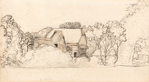 Starożytna stodoła w Shoreham autorstwa Samuel Palmer