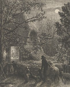 Boże Narodzenie, czyli składanie ostatniej owcy, 1850. autorstwa Samuel Palmer