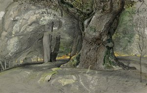 Dąb i buk, Park Lullingstone autorstwa Samuel Palmer