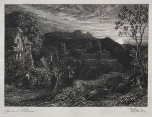 Dzwonnik, 1879. autorstwa Samuel Palmer