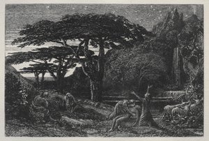 Cyprysowy Gaj autorstwa Samuel Palmer
