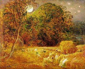 Księżyc żniw autorstwa Samuel Palmer