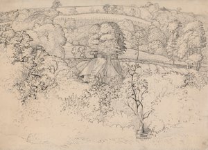 Prymitywna chata, Shoreham autorstwa Samuel Palmer
