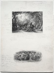 Winorośli, 1852. autorstwa Samuel Palmer