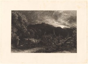 Zmęczony Oracz autorstwa Samuel Palmer