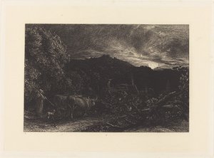 Zmęczony Oracz autorstwa Samuel Palmer
