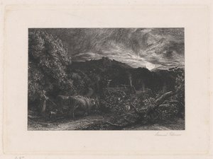 Zmęczony Oracz autorstwa Samuel Palmer