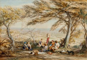 Rustykalna kolacja autorstwa Samuel Palmer
