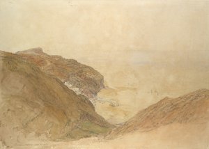 Widok Clovelly, Devon, ca. 1848-49. autorstwa Samuel Palmer